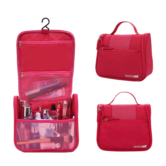 Cationic Solid Color Wash Portable Cosmetics Storage Cosmetic Bags