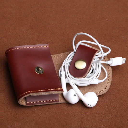 Summer Earphone Portable Data Cable Headset Storage Box Crazy Coin Purses