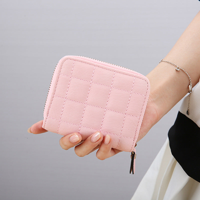 Women's Korean Style Mini Short Zipper Cute Ladies Wallets