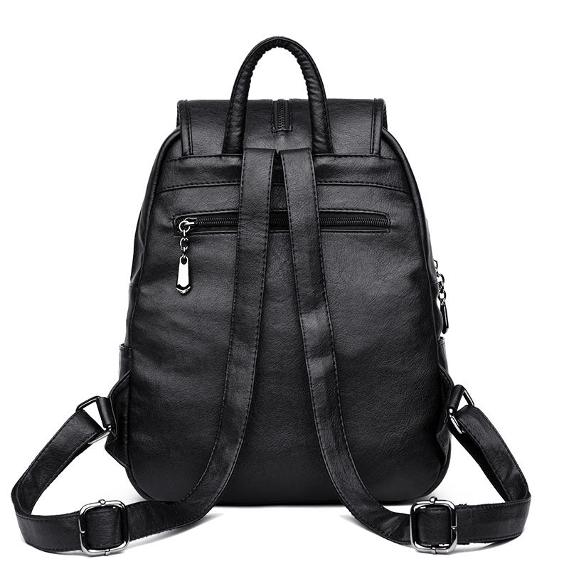 Women's Soft Surface Korean Style Leisure Big Backpacks