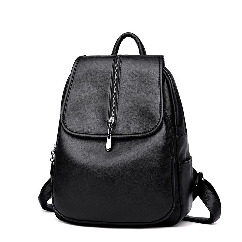 Women's Soft Surface Korean Style Leisure Big Backpacks