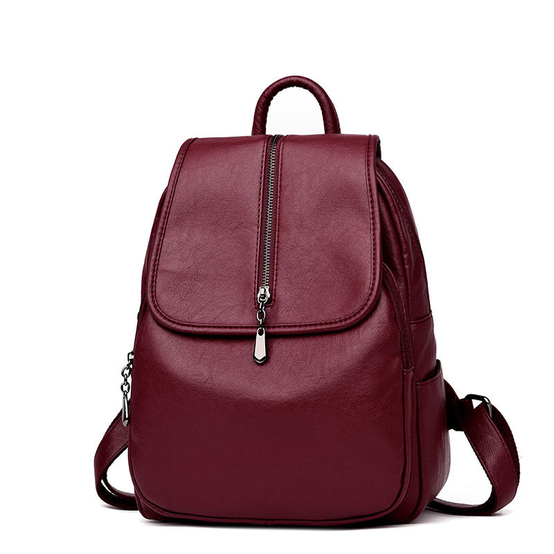 Women's Soft Surface Korean Style Leisure Big Backpacks