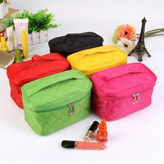 Cool Fashion Cubic Rhombus Storage Portable Cosmetic Bags