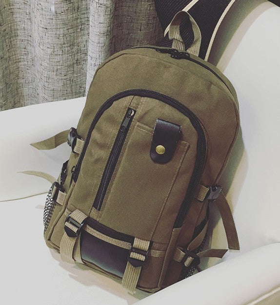 Korean Style Canvas Large Capacity Computer Backpacks