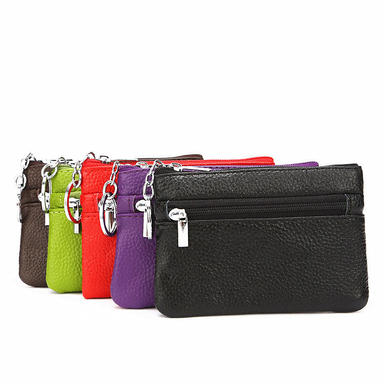 Multifunctional Genuine Leather Bus Creative Short Coin Purses