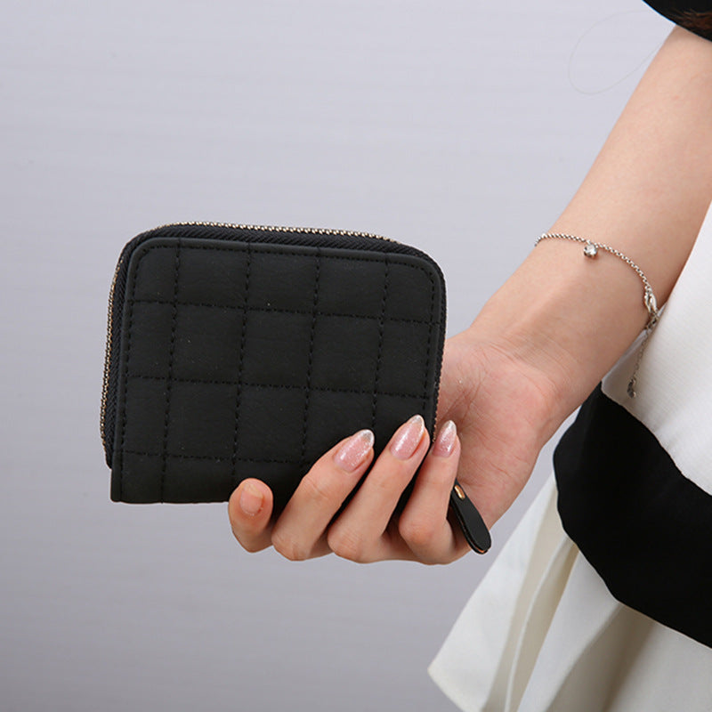 Women's Korean Style Mini Short Zipper Cute Ladies Wallets