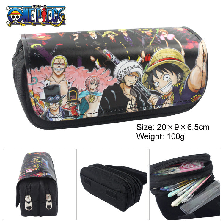 Piece Anime Color Picture Pencil Cartoon Large Capacity Double Ladies Wallets