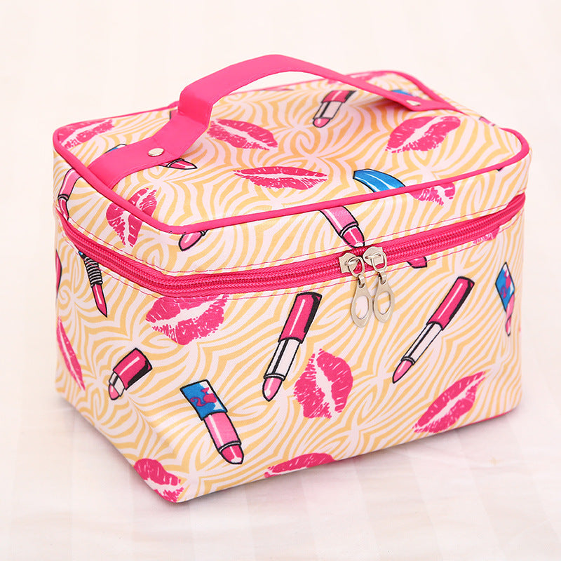 Capacity Satin Cartoon Storage Hand-held Make-up Bags