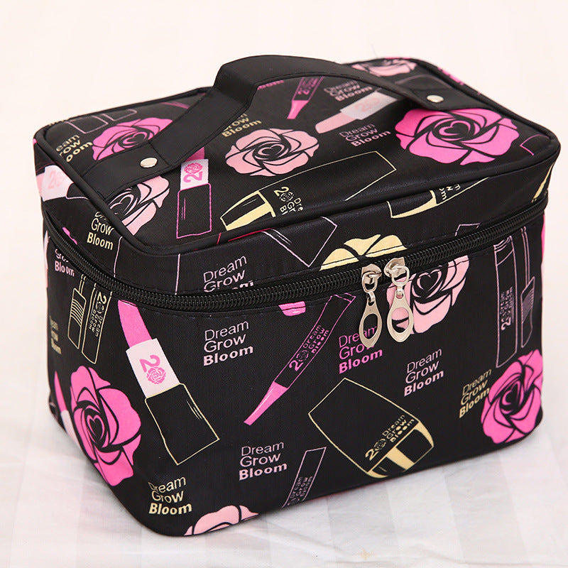 Capacity Satin Cartoon Storage Hand-held Make-up Bags