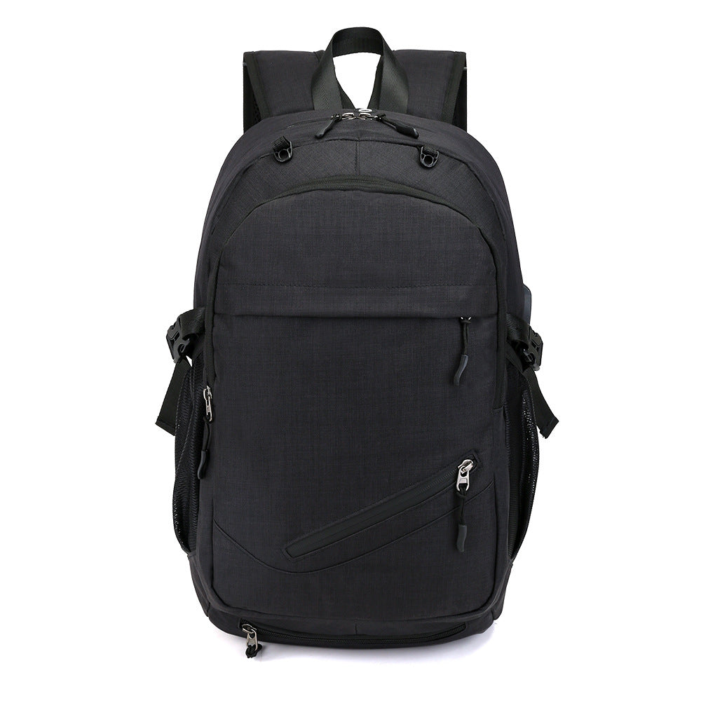 Men's Basketball Oxford Cloth Rechargeable Waterproof Inch Backpacks