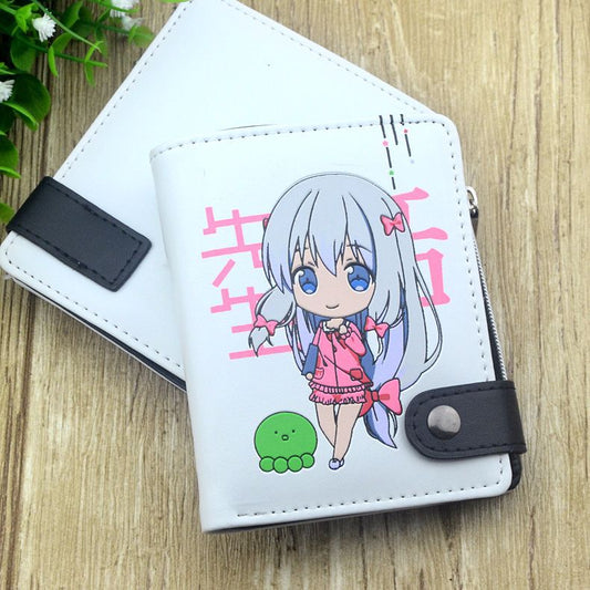 Beautiful Summary Vertical Anime Game Derivative Ladies Wallets