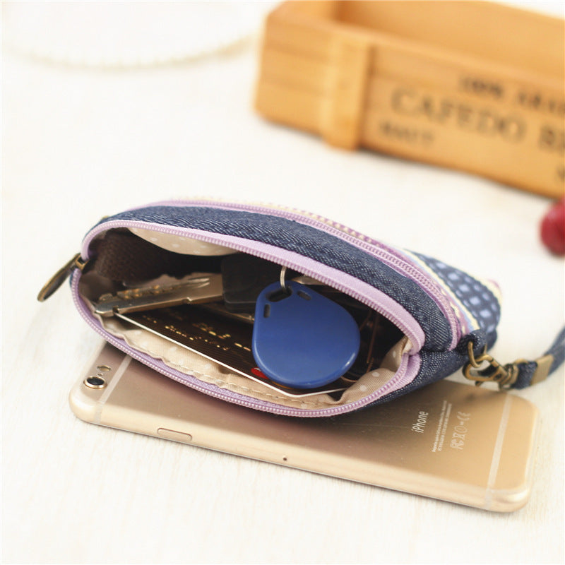 Women's Ethnic Style Double Pull Hand Carrying Coin Purses