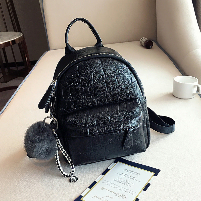 Women's Korean Soft Leather Trendy Personalized Mini Backpacks