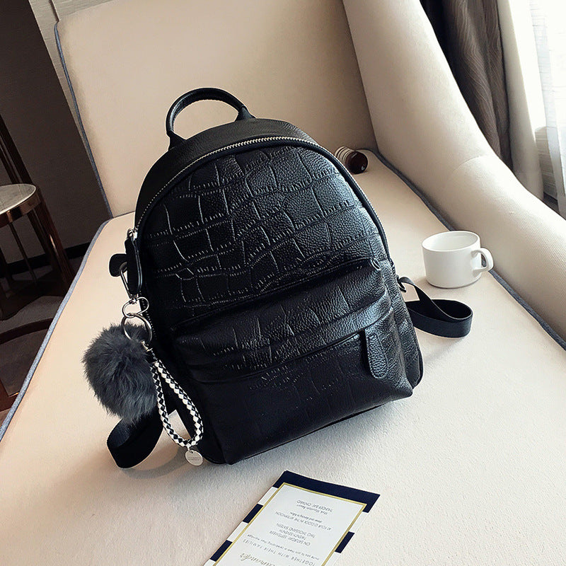 Women's Korean Soft Leather Trendy Personalized Mini Backpacks