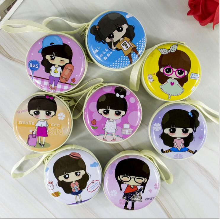 Children's Creative Cute Tinplate Cartoon Change Headset Bags