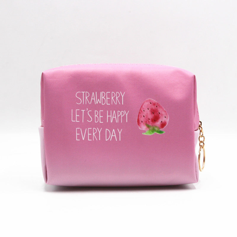 Korean Style Creative Strawberry Large Capacity Storage Portable Bags