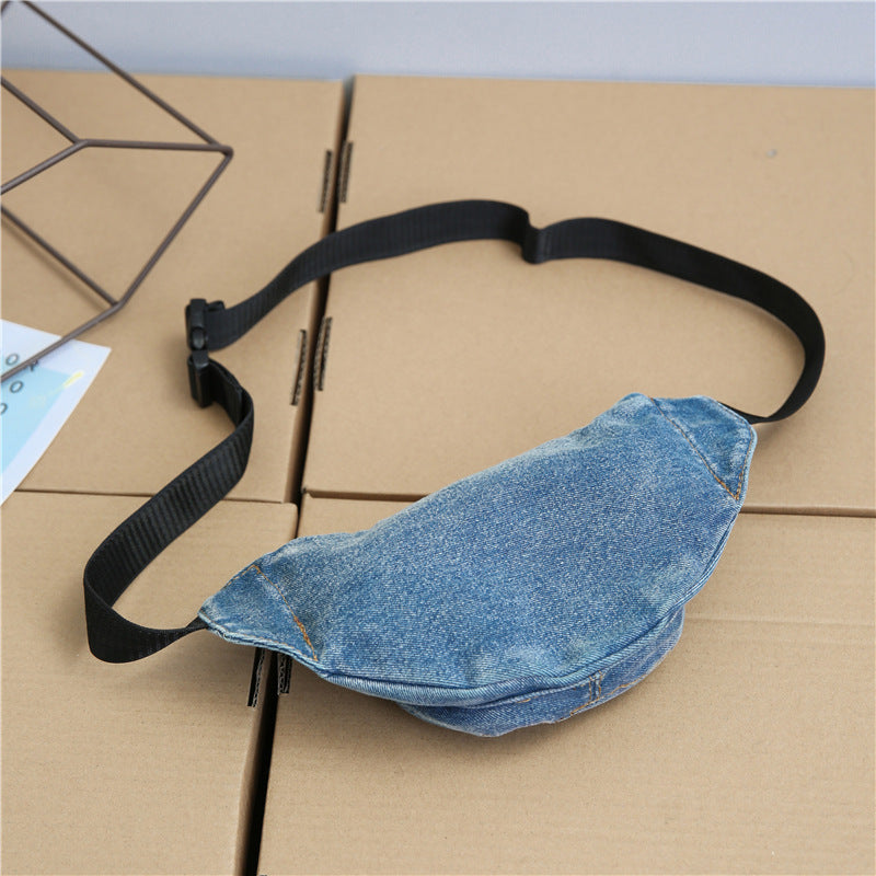 Hot Small Female Fashion Retro Washed Waist Packs