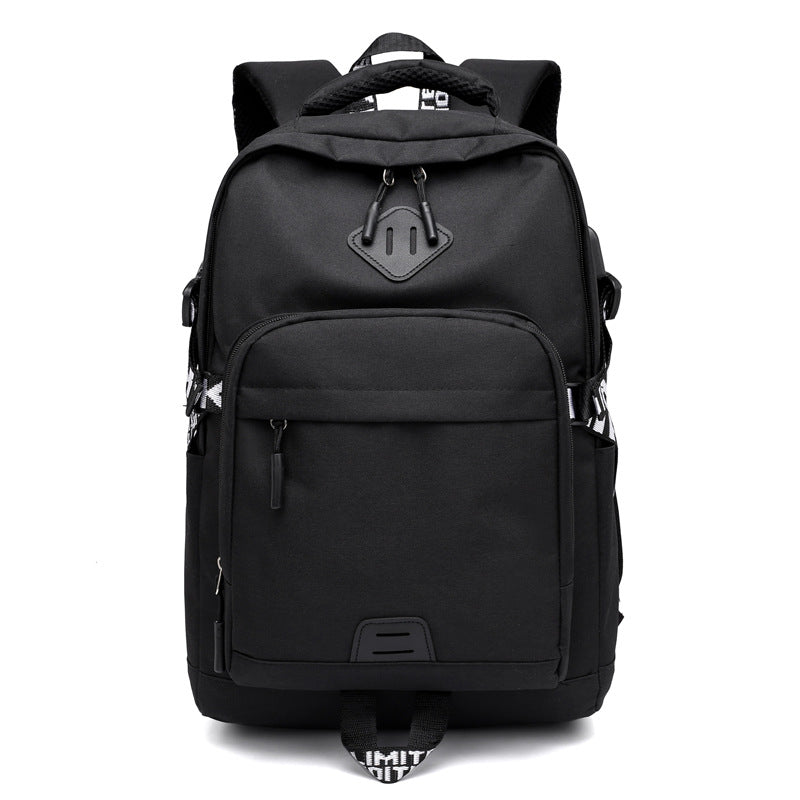 Rechargeable Fashion Solid Color Burden Reduction Backpacks