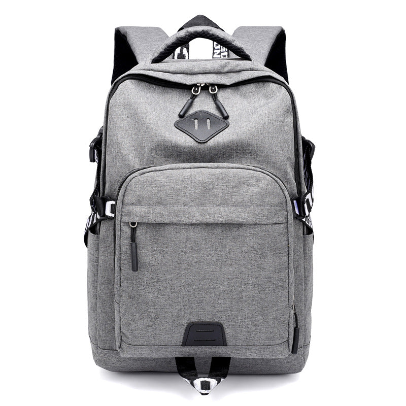 Rechargeable Fashion Solid Color Burden Reduction Backpacks