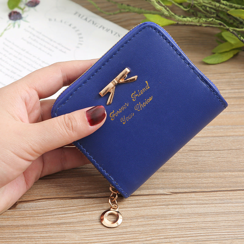 Korean Style Fashion Small Bow Mini Ladies Wallets