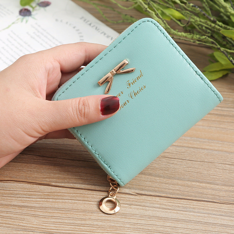 Korean Style Fashion Small Bow Mini Ladies Wallets