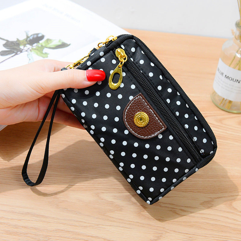 Women's Cloth Short Change Large Screen Mobile Coin Purses