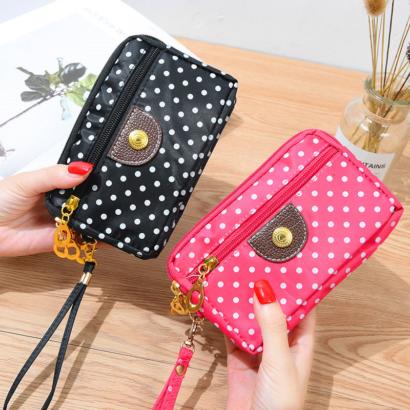 Women's Cloth Short Change Large Screen Mobile Coin Purses