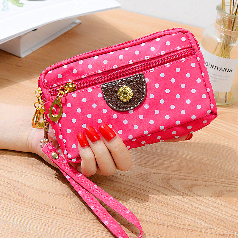 Women's Cloth Short Change Large Screen Mobile Coin Purses