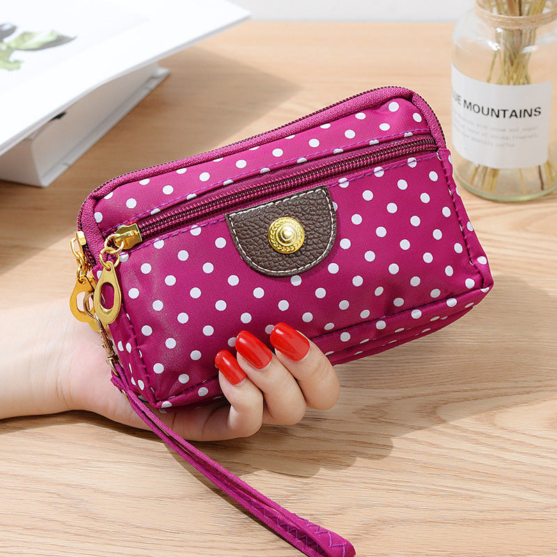 Women's Cloth Short Change Large Screen Mobile Coin Purses