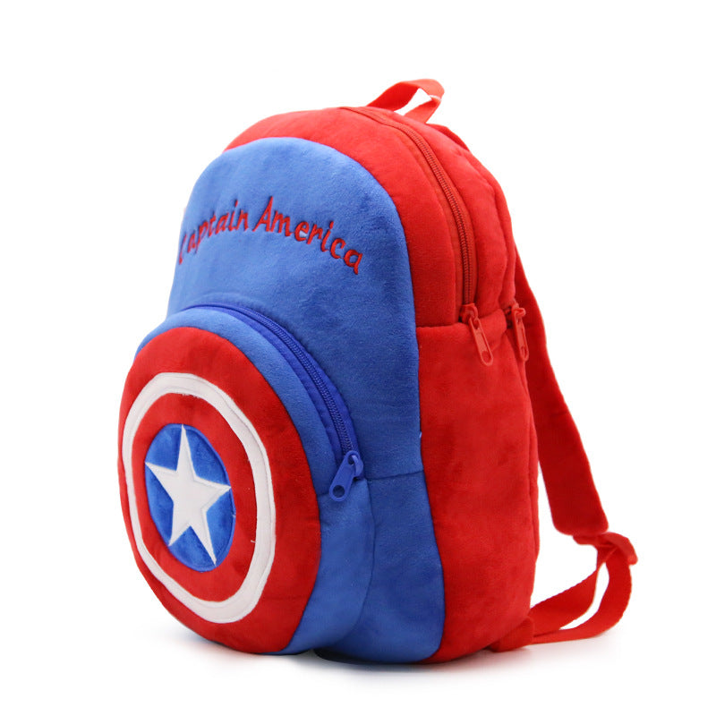 Children's Korean Burden Alleviation Plush Cartoon Anime Children's Backpacks