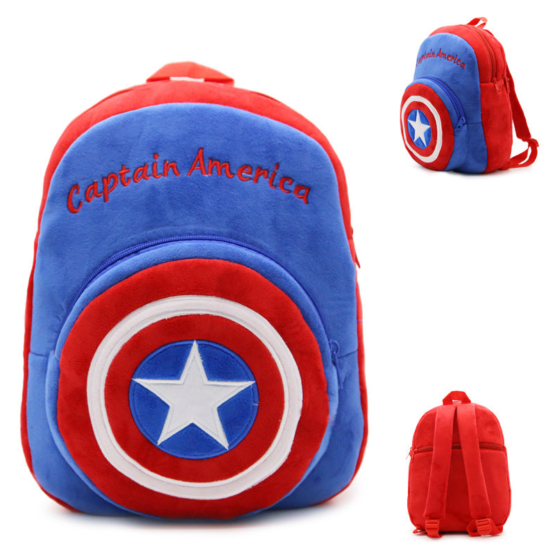 Children's Korean Burden Alleviation Plush Cartoon Anime Children's Backpacks