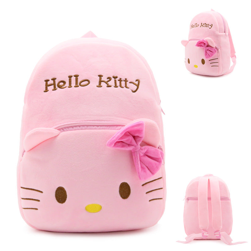 Children's Korean Burden Alleviation Plush Cartoon Anime Children's Backpacks