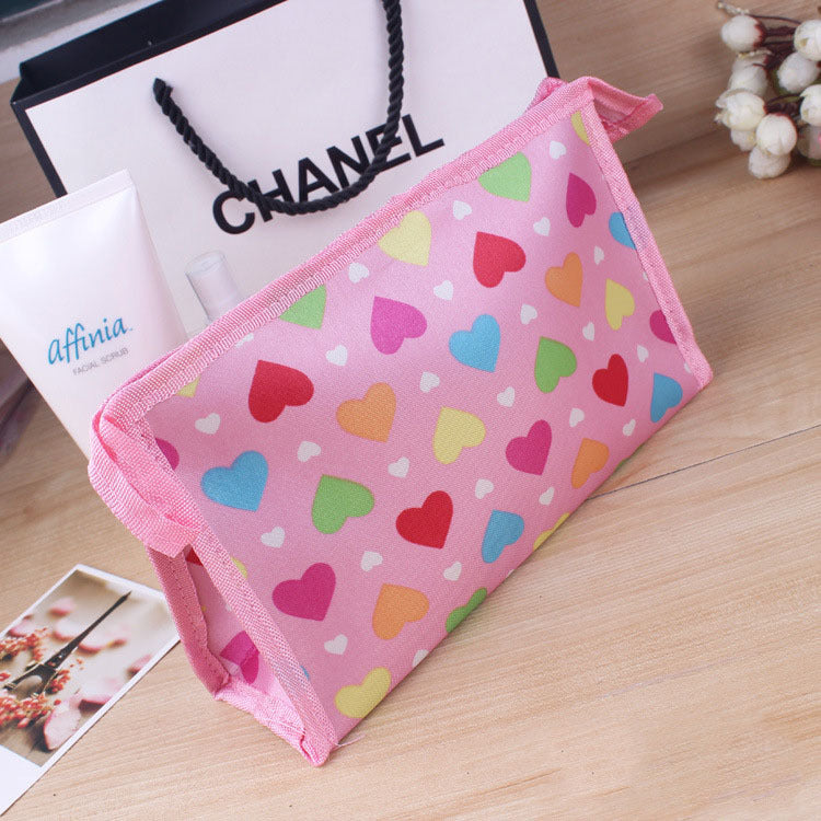 Multicolor Pattern Cute Fashion Satin Small Cosmetic Bags