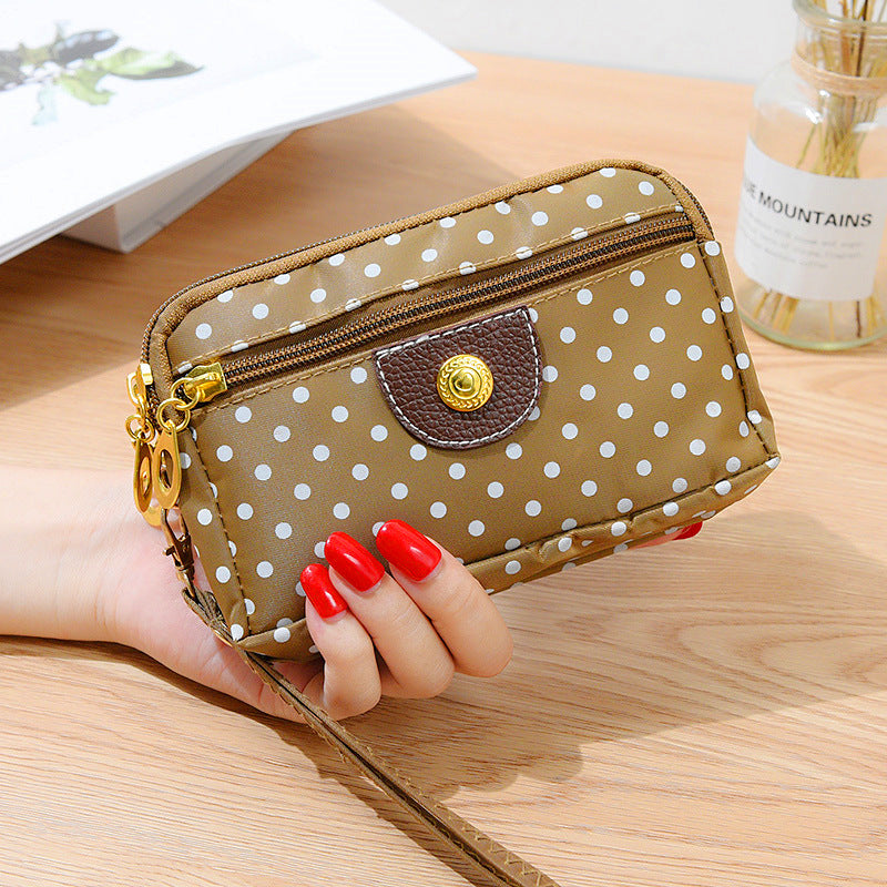 Women's Cloth Short Change Large Screen Mobile Coin Purses