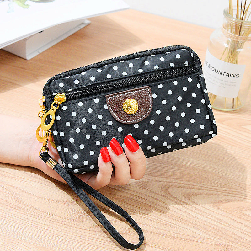 Women's Cloth Short Change Large Screen Mobile Coin Purses