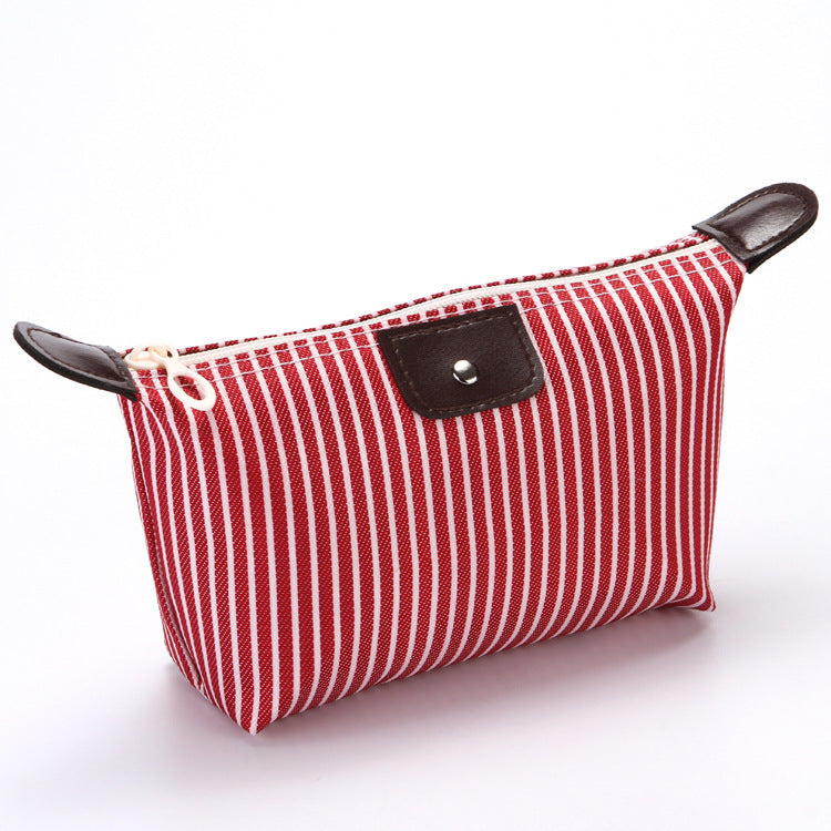 Portable Waterproof Skin Care Buggy Canvas Cosmetic Bags