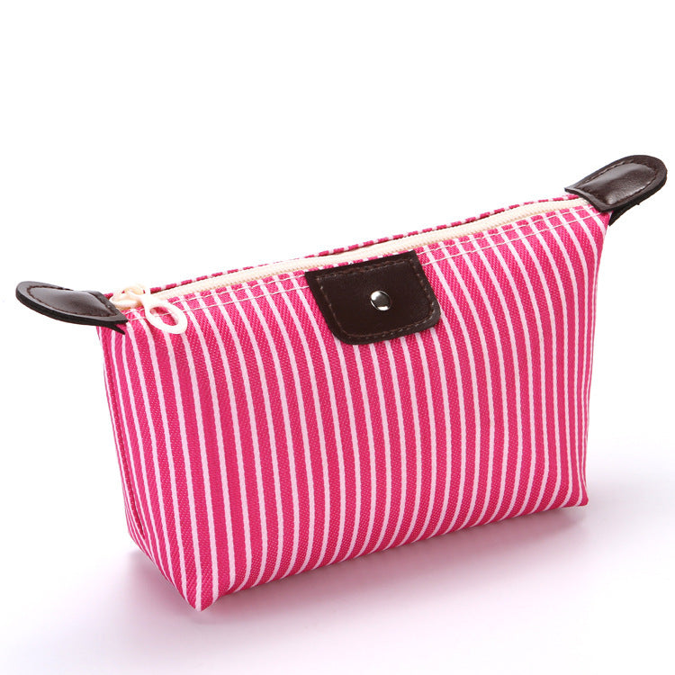 Portable Waterproof Skin Care Buggy Canvas Cosmetic Bags