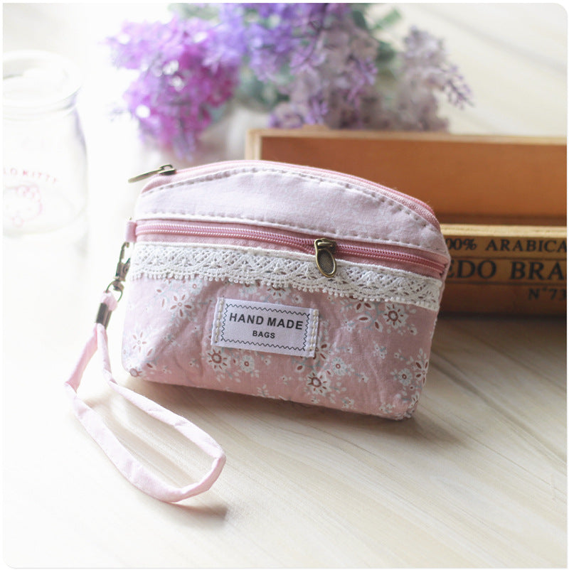 Women's Shopkeeper Dandelion Double Pull Hand Carrying Fabric Coin Purses