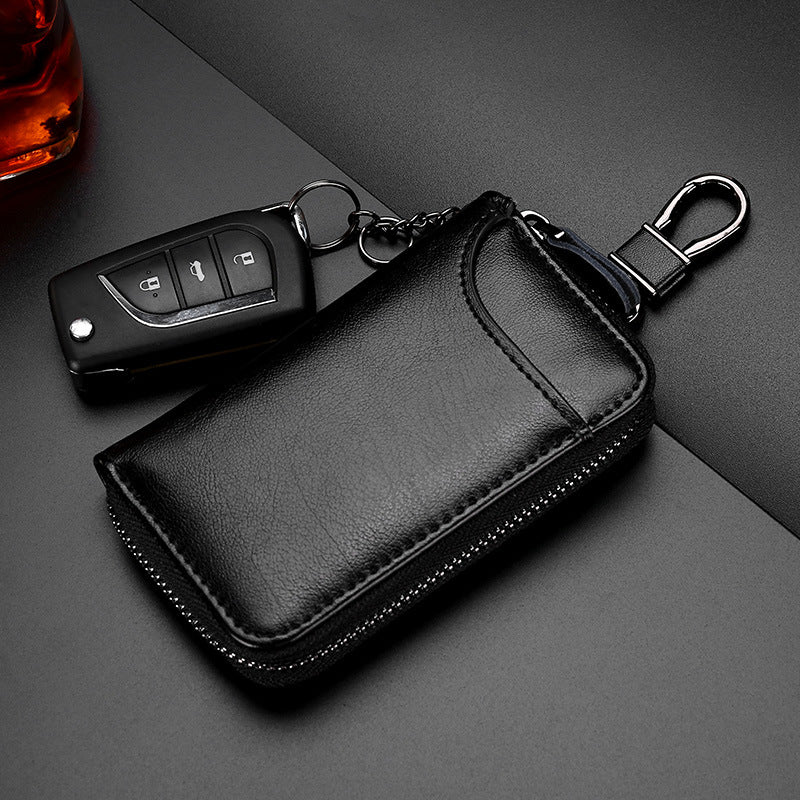 Women's & Men's & Genuine Leather Car Cover Fashion Key Bags