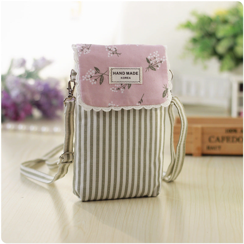 Bouquet Cotton Cloth Mobile Rural Long-term Phone Bags