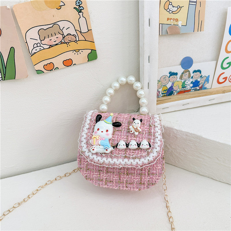 Children's Innovative Beautiful Pearl Cute Cartoon Children's Shoulder Bags