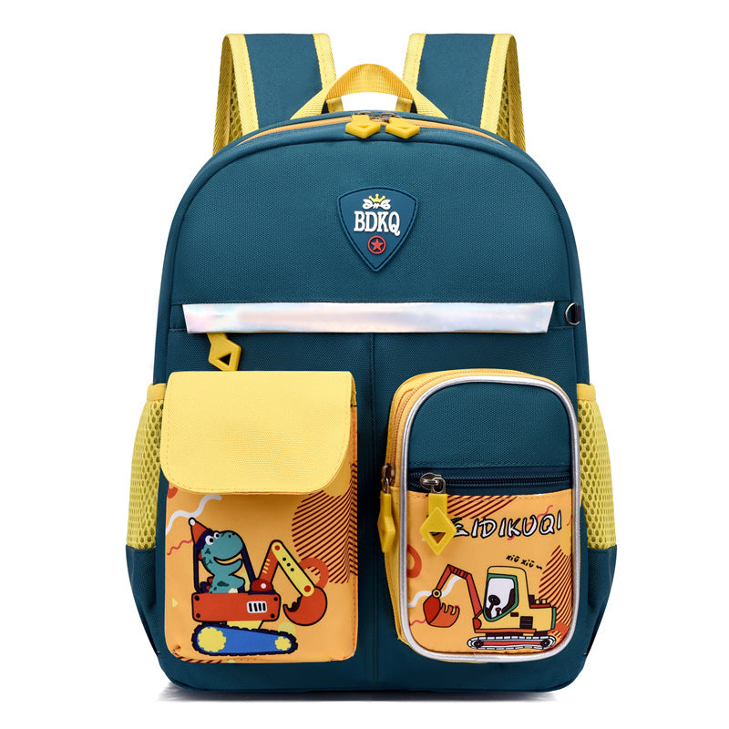 Children's Boys Cartoon Spine Protection Super Lightweight Kindergarten School Bags