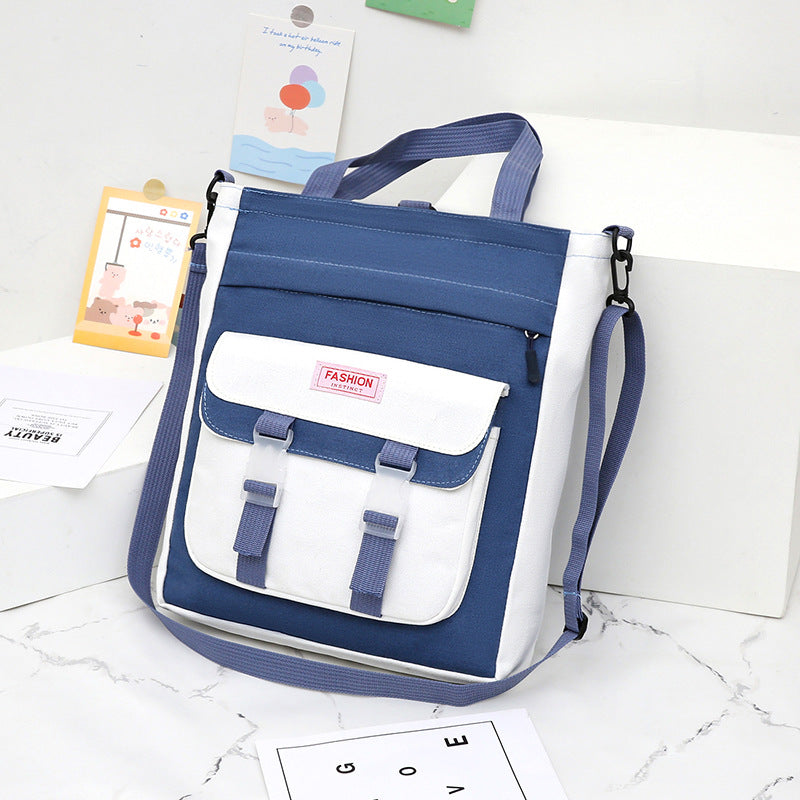 Canvas Tuition Boys Hand Primary Waterproof Elementary School Students' Schoolbags