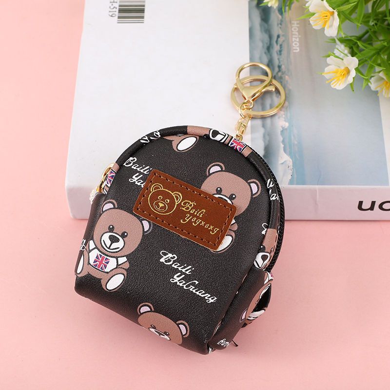 Heart Cute Bear Doll Small Pendant Ladies Wallets