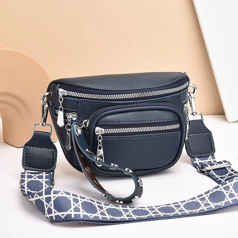 Women's Fashion Soft Quality Wide Strap Korean Waist Packs