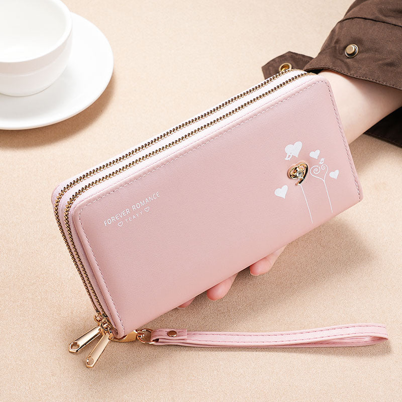 Women's Long Clutch Mobile Multifunctional Zipper Ladies Wallets