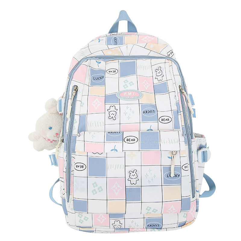 Primary Plaid Junior High Quality Custom Elementary School Students' Schoolbags