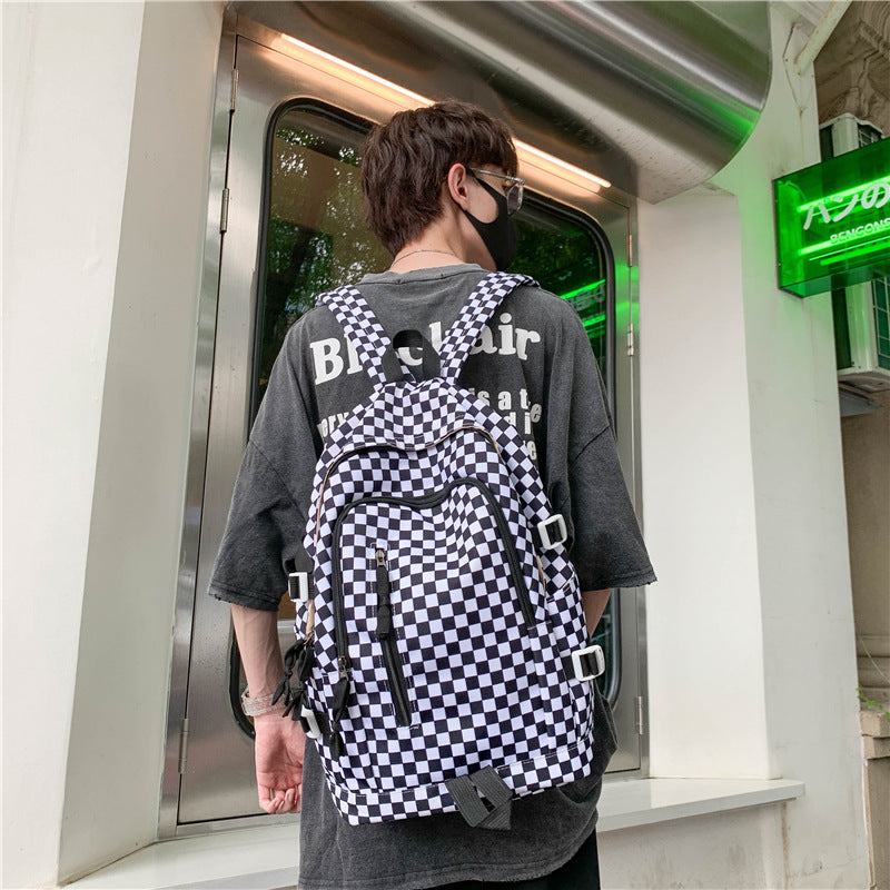 Women's Style Retro Classic Plaid Fashion Personal Backpacks