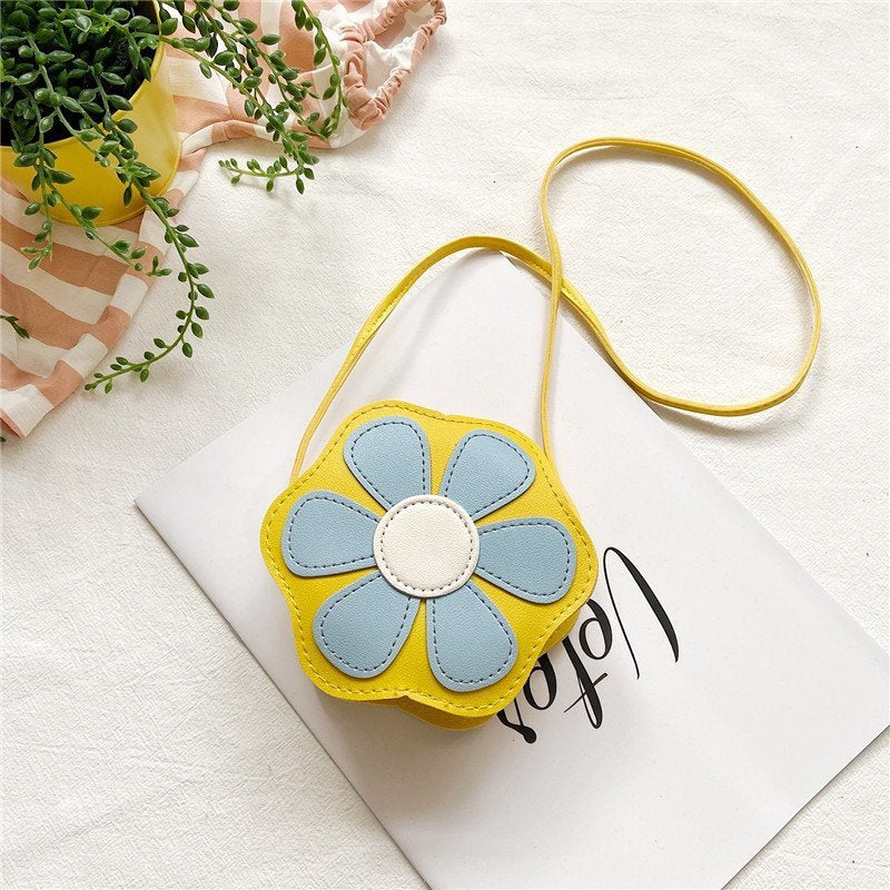 Children's Candy Color Cute Sunflower Creative Children's Shoulder Bags