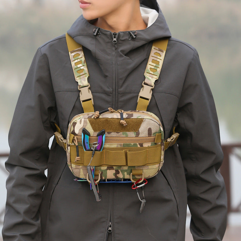 Men's Lure Camouflage Riding Vest Pannier Sports Backpacks